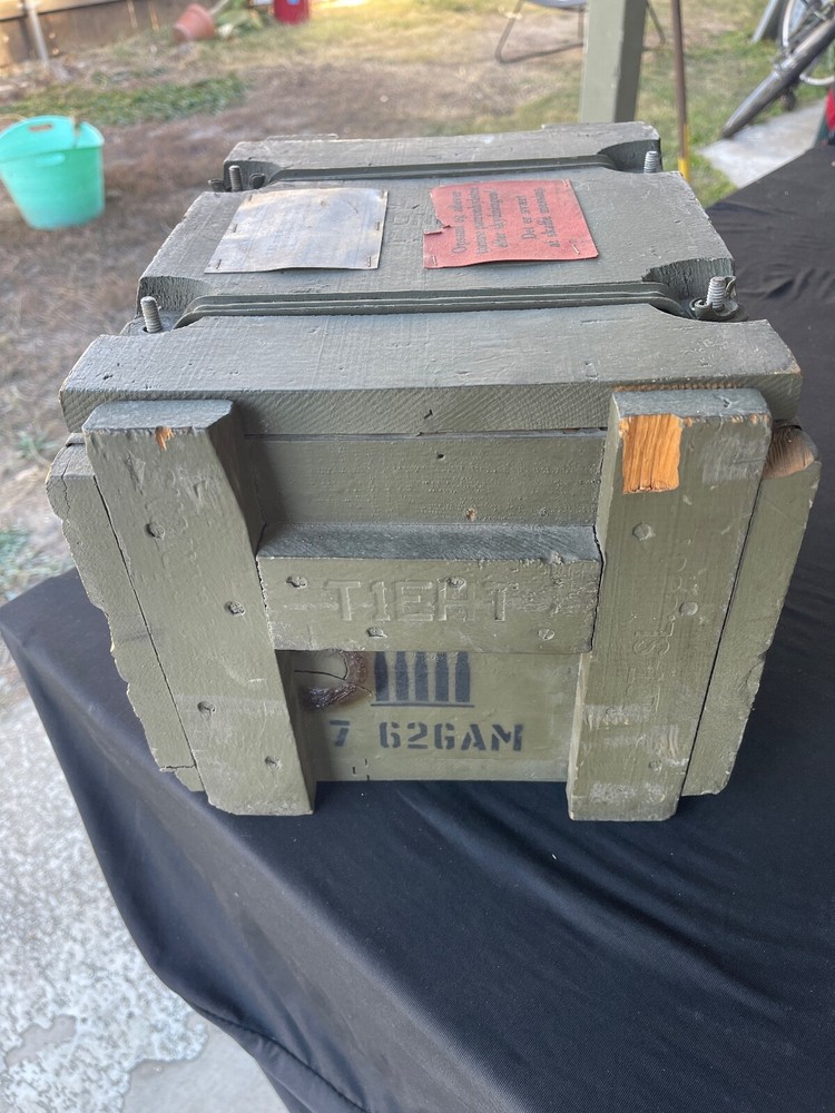Vintage Danish Ammo Wood Box