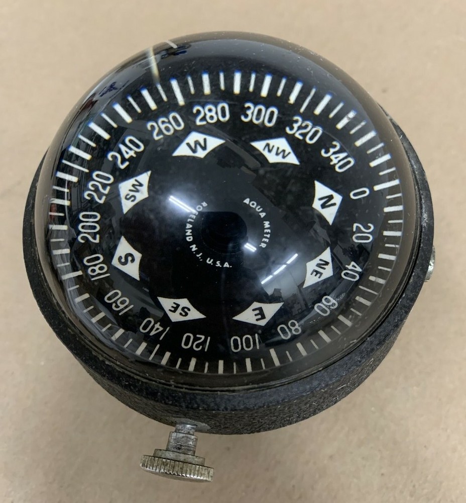 Marine Compass Aqua Meter Roseland N.J. Boat Compass