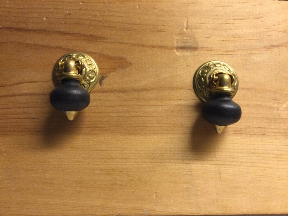 (Set Of 2)  Small Vintage Looking Dresser Cabinet Knobs Pull Handle Tear Drop