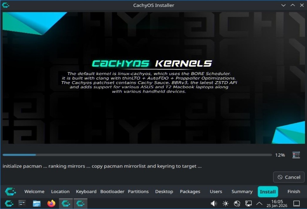 CachyOS 2025 Bootable Live USB Installer – Performance-Optimized Arch-Based