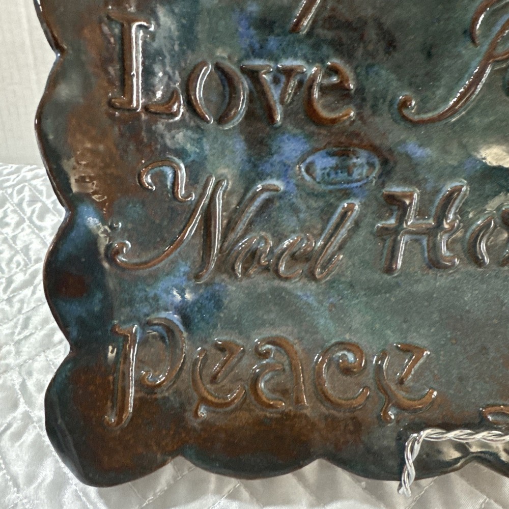 Studio Pottery Christmas Tray Plate