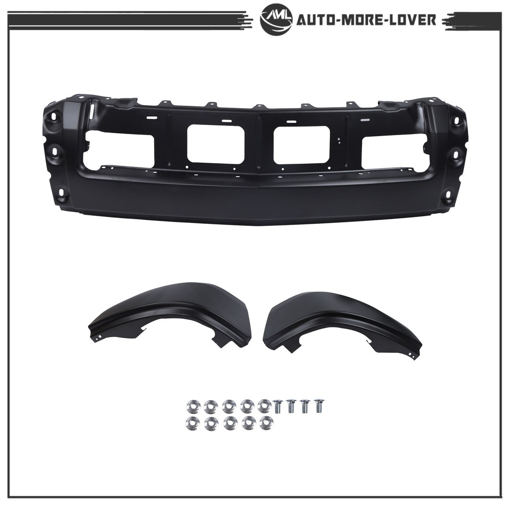 Split Front Bumper Black Solid Surface 22944858 For Chevy Silverado 1500 14-15