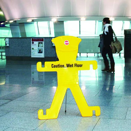 Traffic Barriers, Yellow, Caution Wet Floor, 3Utr5