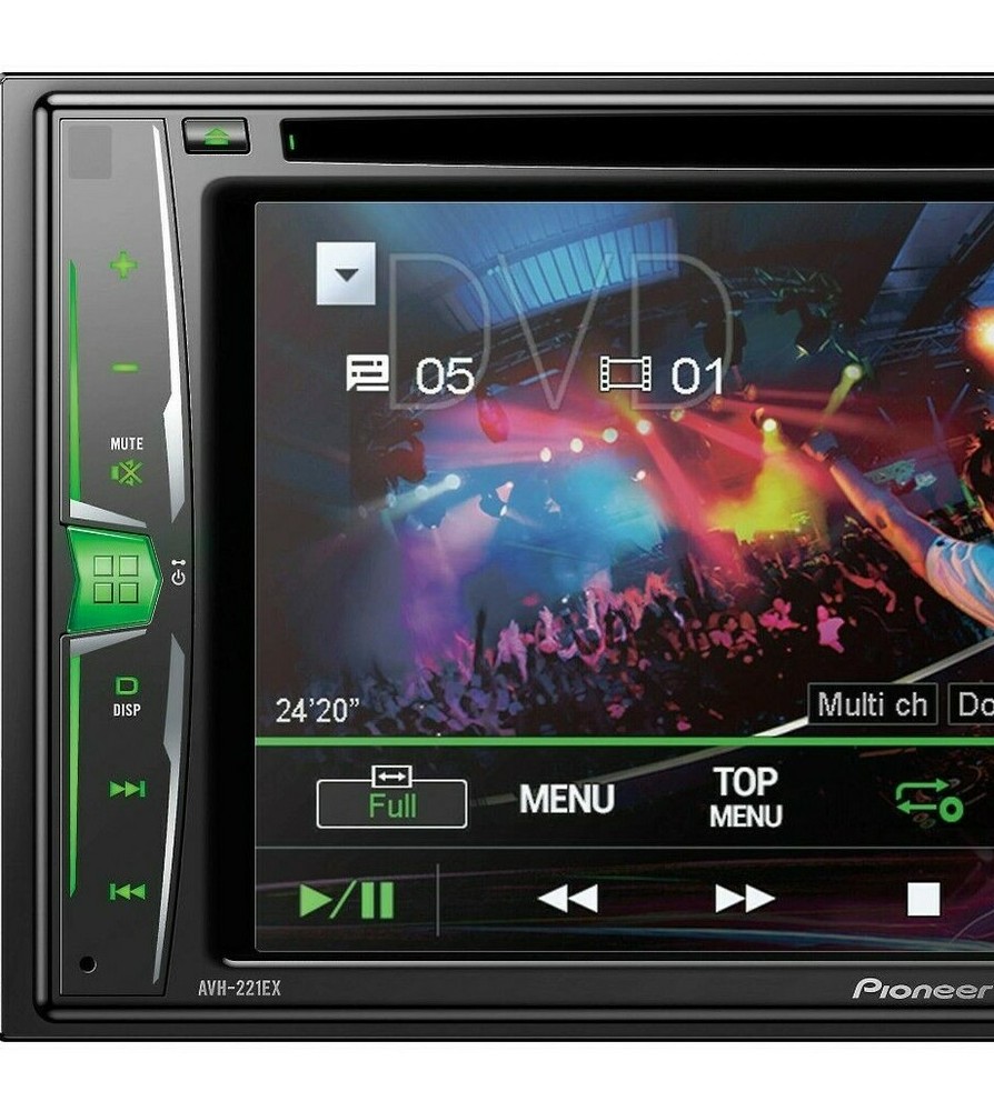 Pioneer AVH-221EX Bluetooth CD DVD Player iPhone Android Radio USB 6.2" & Remote