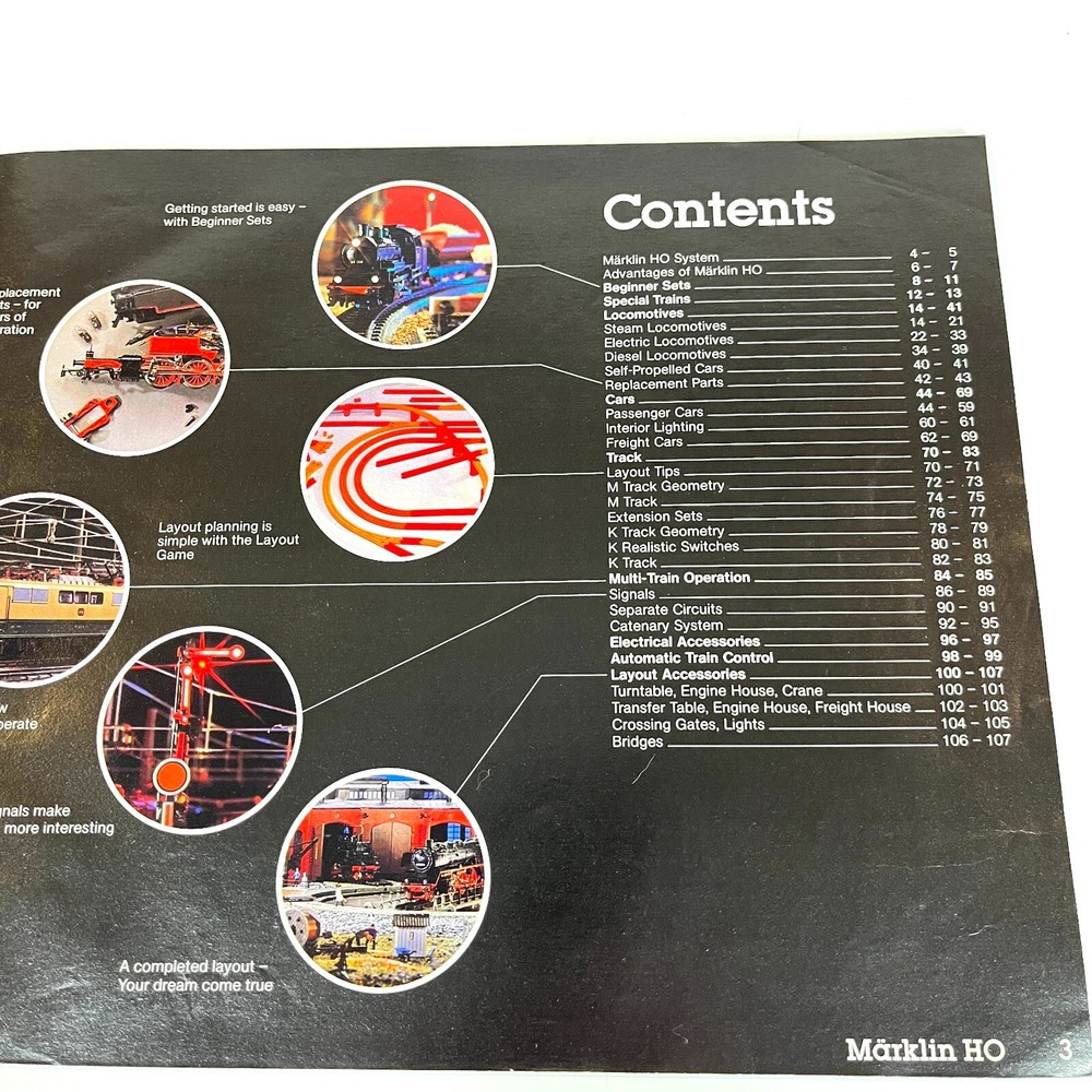 Märklin 1983 1984 HO Mini Club Product Reference Guide Book Program