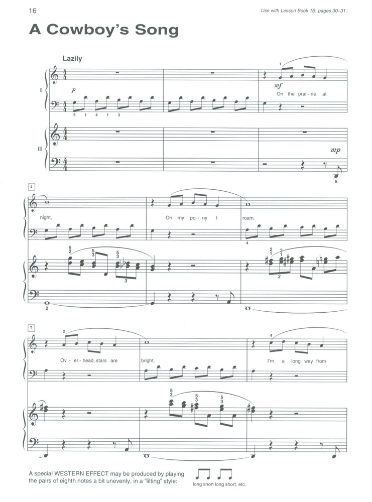 Alfred's Basic Library Second Piano Part Selected Pieces Lesson Books 1B and 2