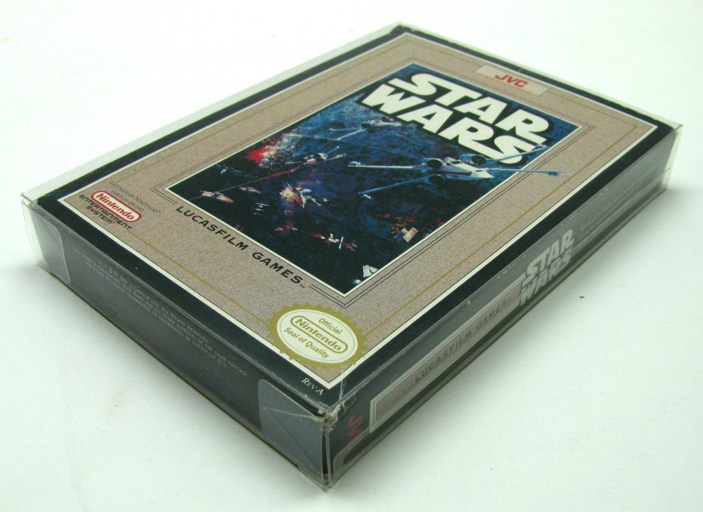 1x NINTENDO NES CIB GAME- CLEAR PLASTIC PROTECTIVE BOX PROTECTOR SLEEVE CASE