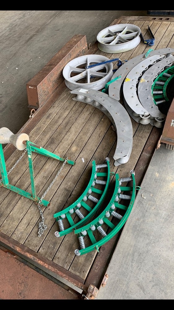 5 BRAND NEW 7 inch lined stringing blocks