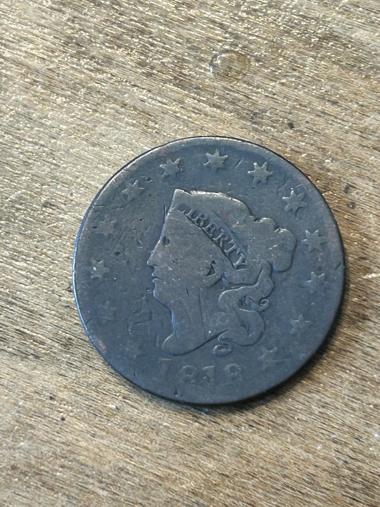 1818 Coronet Large Cent G+
