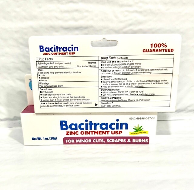 Bacitracin Zinc Oinment with Aloe ( 2 Pack )