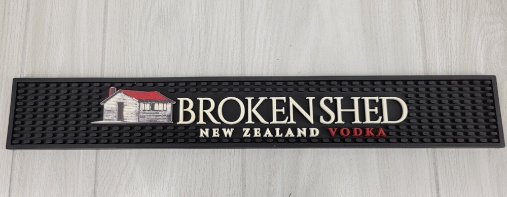 Broken Shed Vodka Rubber Bar Mat 23" x 3.5"
