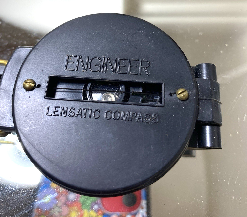 Vintage A Line Engineer lensatic compass # 342 Original box