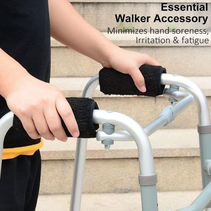 2Pcs Walker Handle Cushions,Padded Hand Cover Accessories for Rollator Handle