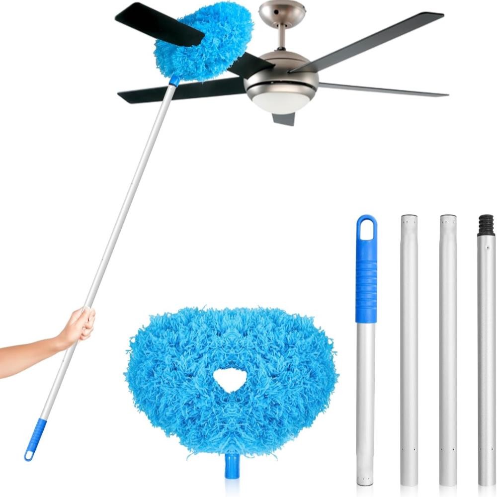 Blade Handle Extension Ceiling Fan Duster With Cleaner 13?50" Microfiber ^ ╏