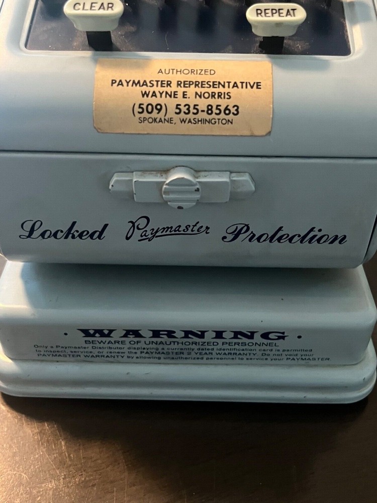 *WORKING* Paymaster series 7000 