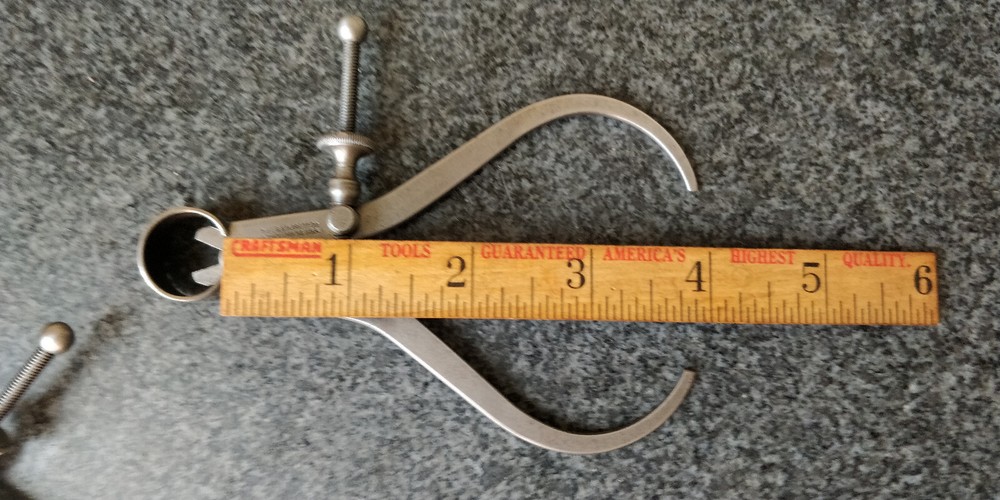 nice STARRETT 4" 73 + 79 Inside + Outside Calipers