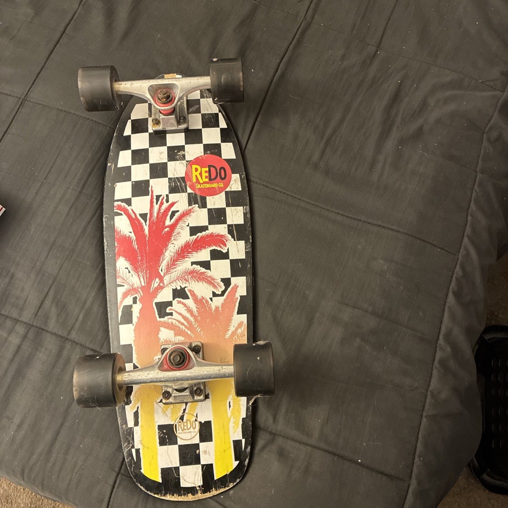 ReDo Shorty Cruiser Palm Checkers Skateboard
