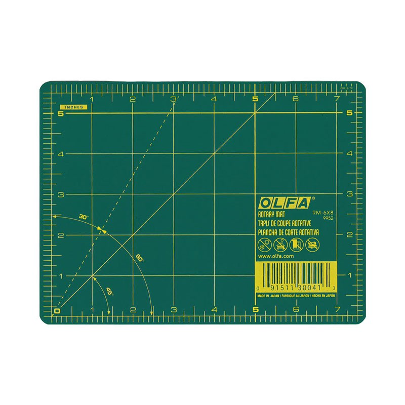 OLFA Cutting Mat 6 X 8 Green