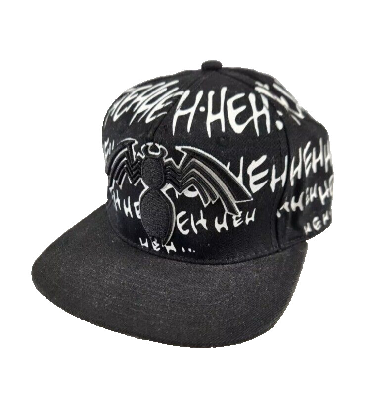 Marvel Comics Black Spider-Man Venom Snapback Baseball Cap Adjustable Hehheh Hat
