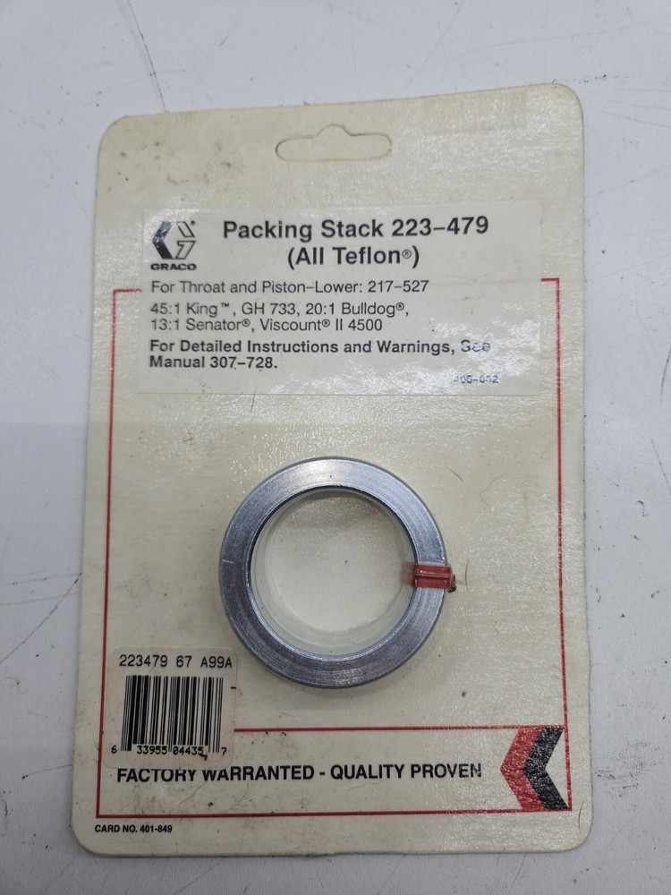 GRACO 223-479 Packing Stack Teflon Packings