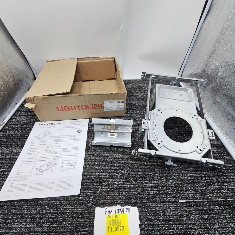 Lightolier 3RN 3" Downlight Frame Non-IC Round Construction UNV Replacement