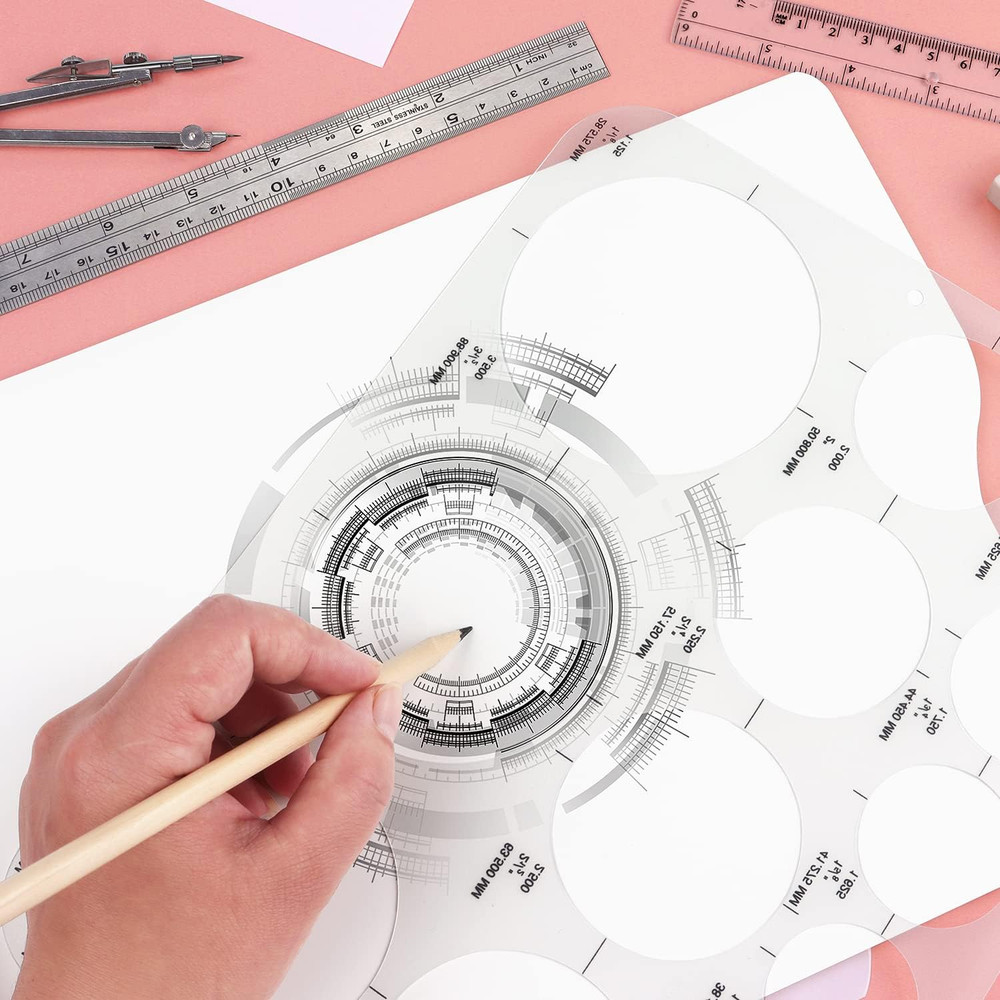 Circle Template Circle round Stencil Templates for Drafting for Office and Schoo