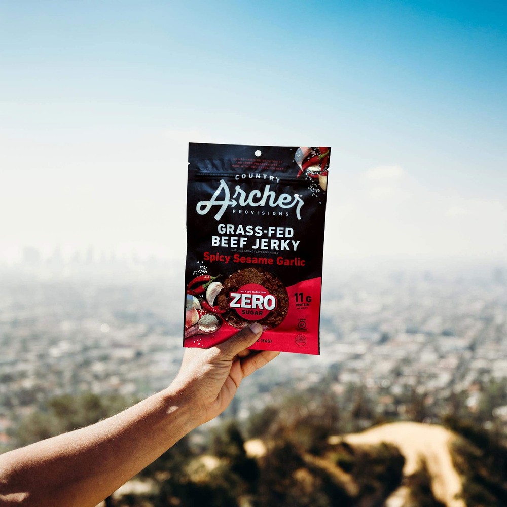 Grass Fed Beef Jerky - Zero Sugar Beef Jerky, Sugar Free Beef Jerky Snack Pac...