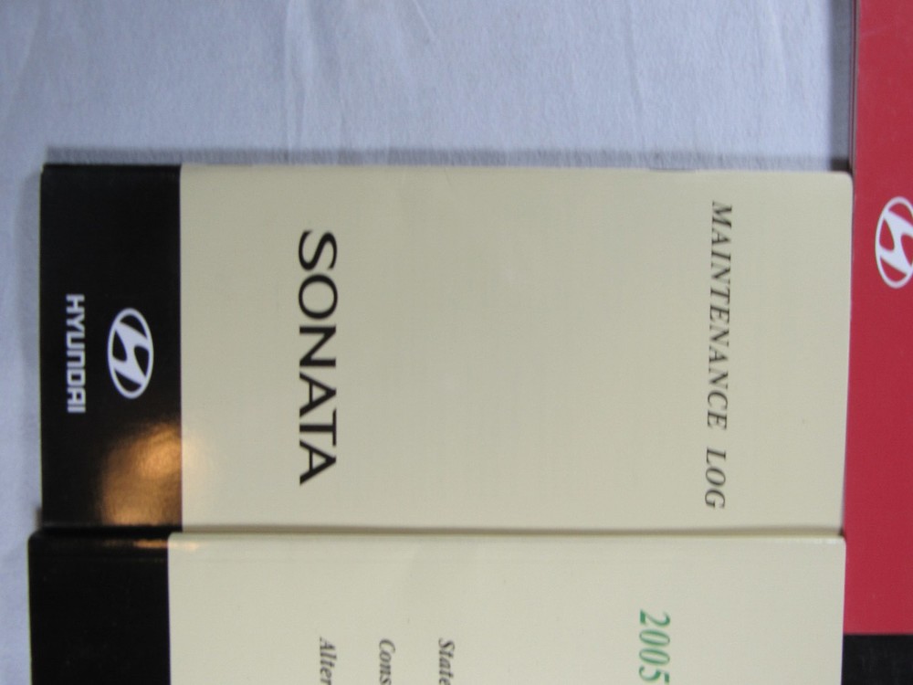 2005 Hyundai Sonata Owners Manual Book