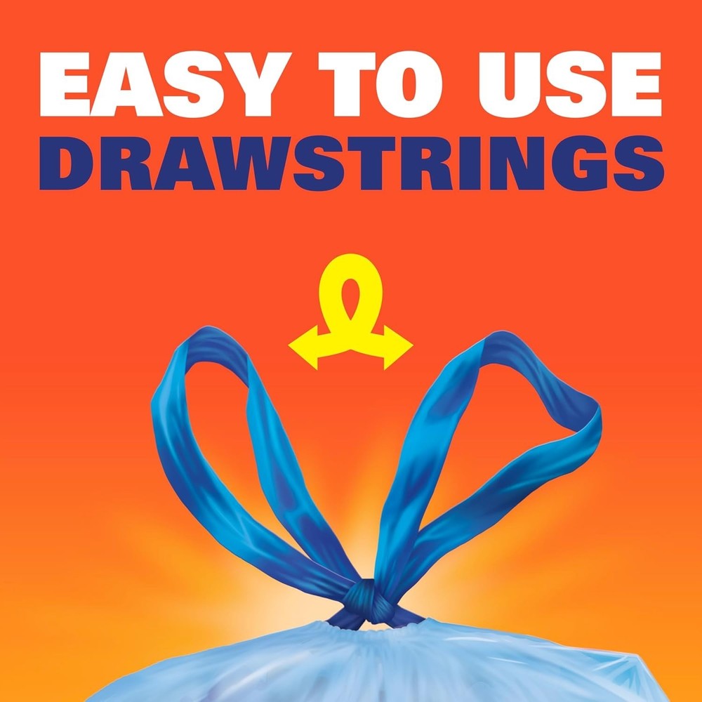 Blue Trash Bags Blue 13 Gallon 60 Count