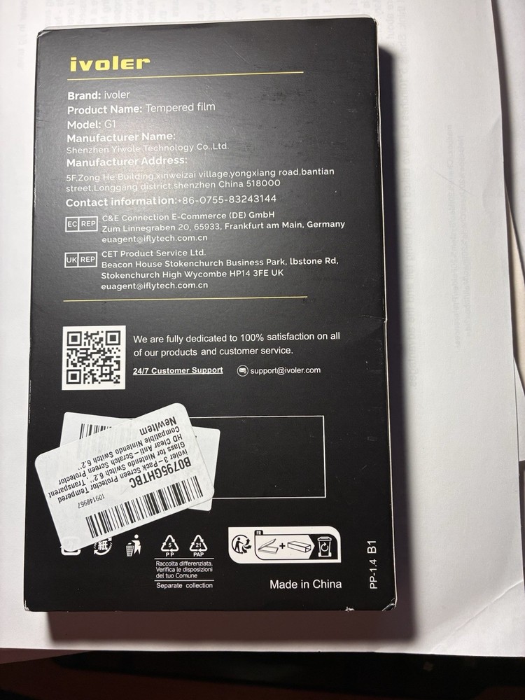 Ivoler 3 Pack Screen Protector For Nintendo Switch