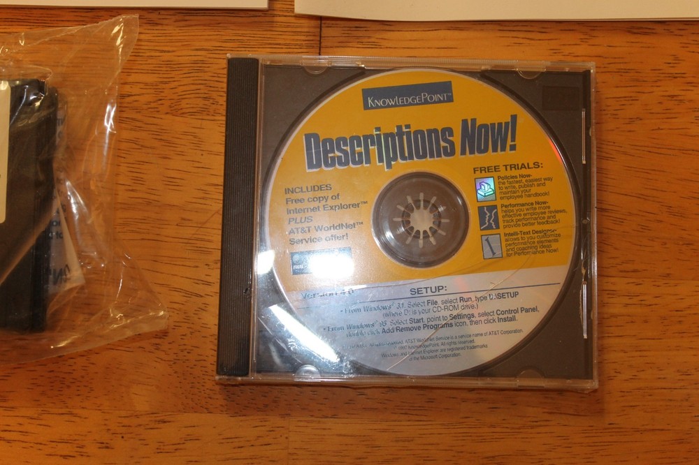 Descriptions Now! 4.0 w/ Manual PC CD Write Effective Job Descriptions !