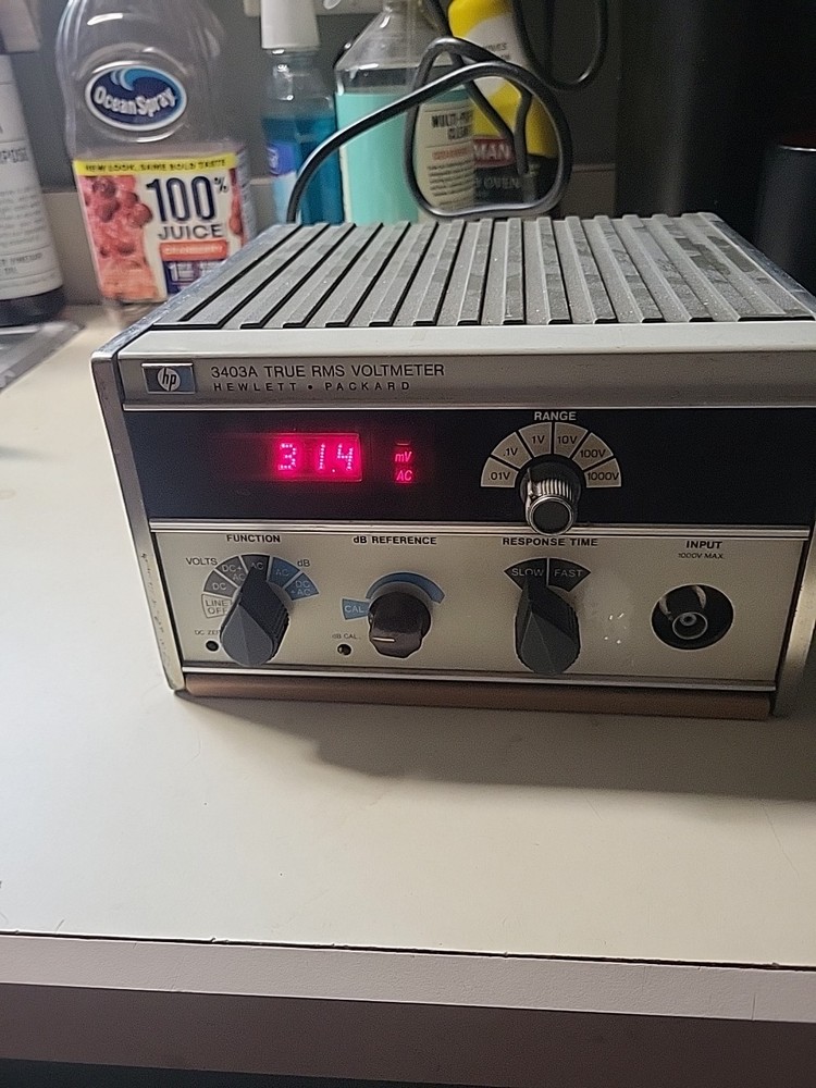 Hp 3403A True RMSZ Voltmeter Powers On
