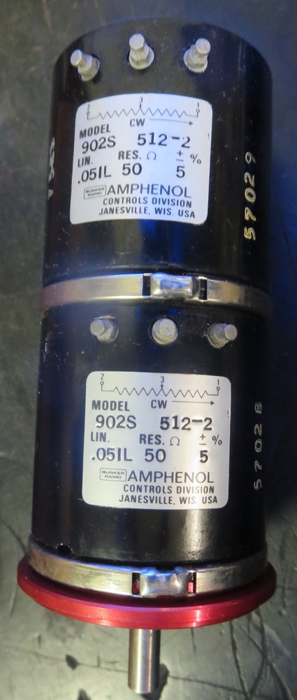 Amphenol 902S-512-2 Double Potentiometer