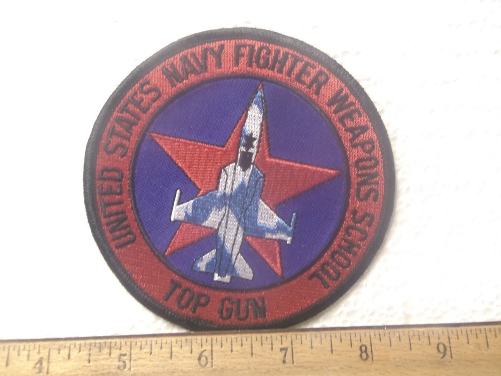 USN Fighter Weapons School Top Gun Embroidered Patch