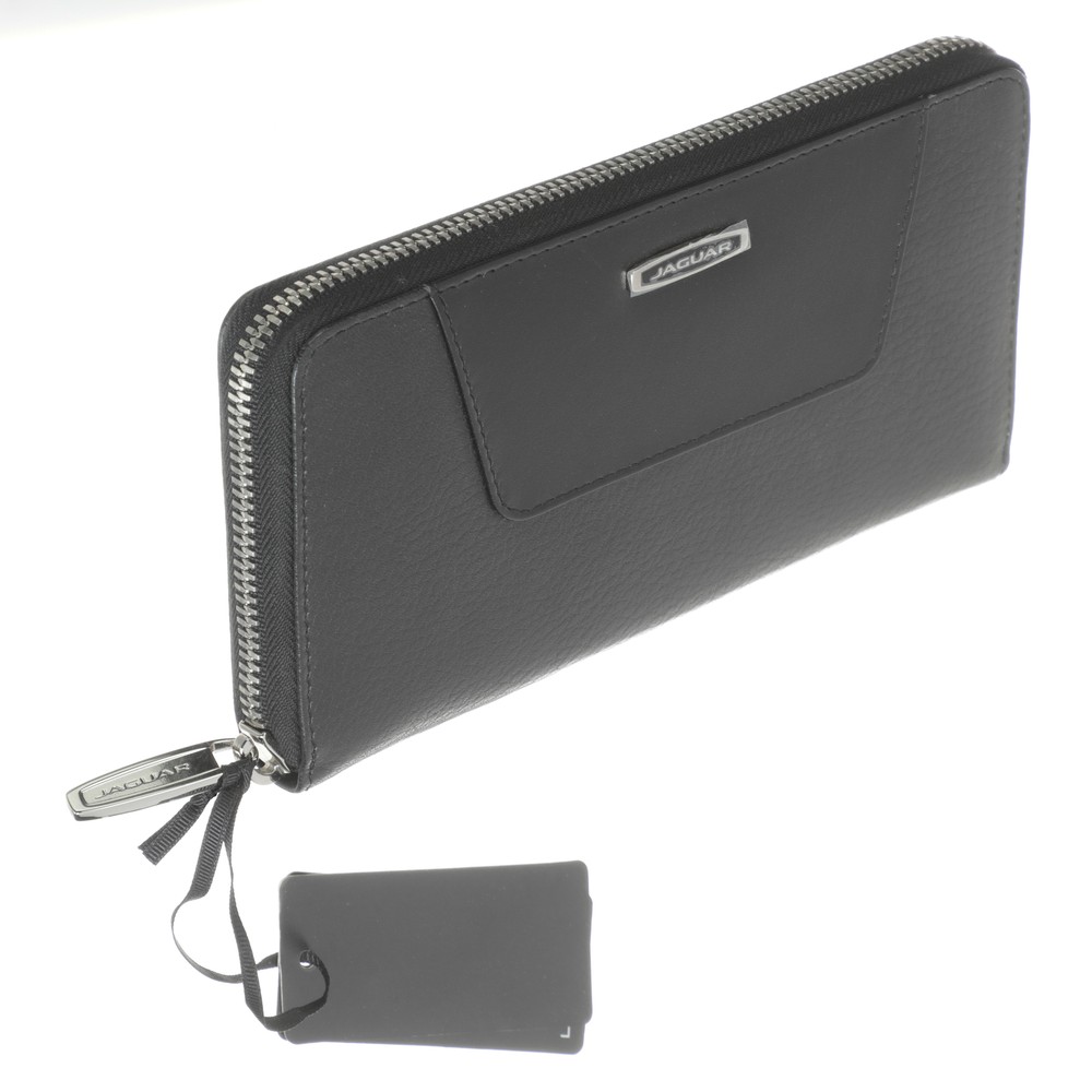 Jaguar Black Leather Purse