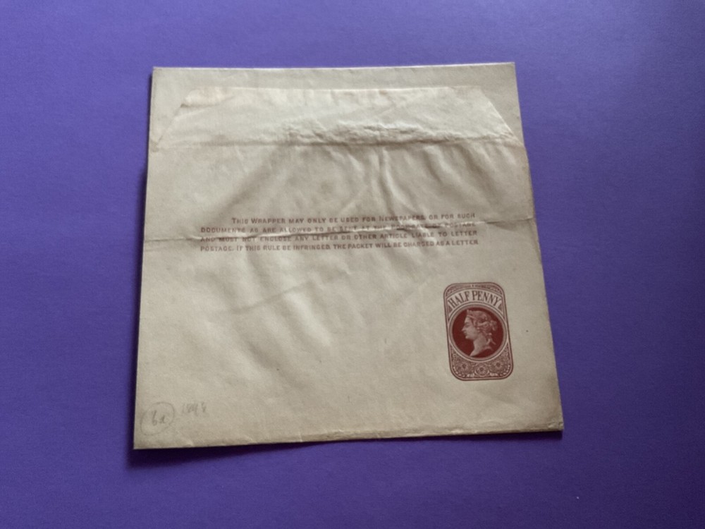 Great Britain Queen Victoria unused postal wrapper A21919