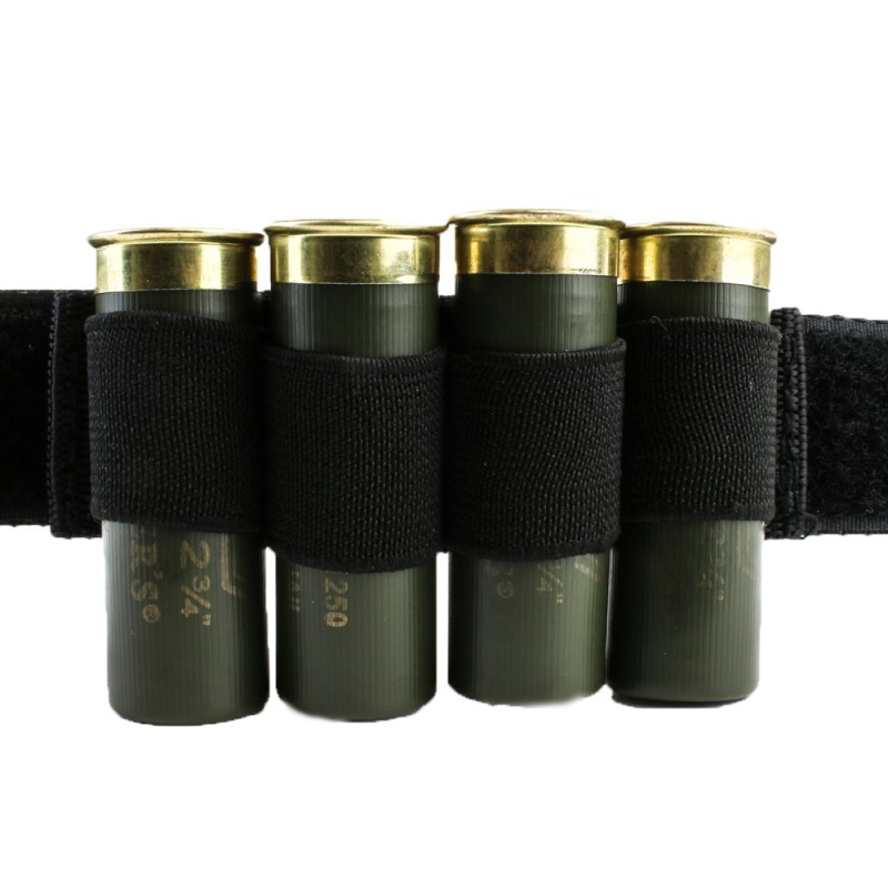 SHELL HOLDER BLACK 4 ROUND HOLDER STRAP KIT 12GA /20GA