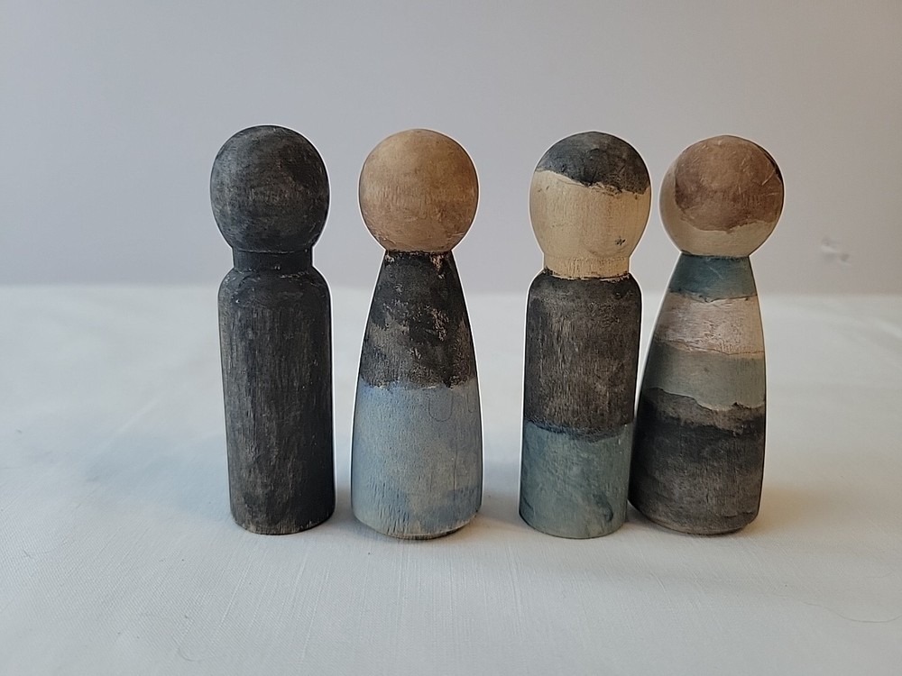 Wooden Painted Family
