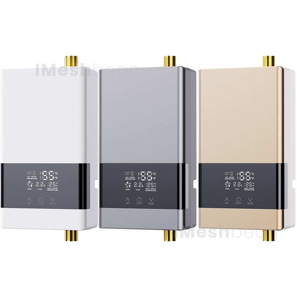 3000W Kitchen Electric Hot Tankless Water Heater Shower Instant Boiler Bathroom