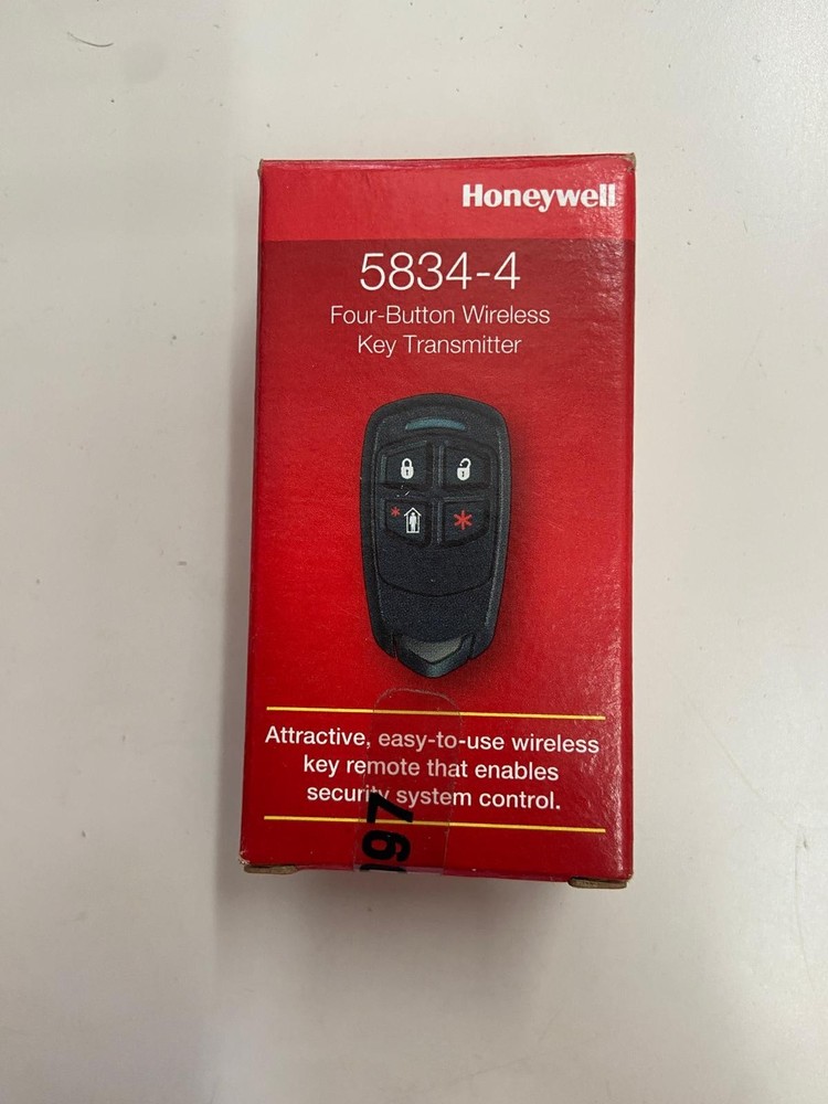 Honeywell 5834-4 4 Button Remote Control - Black