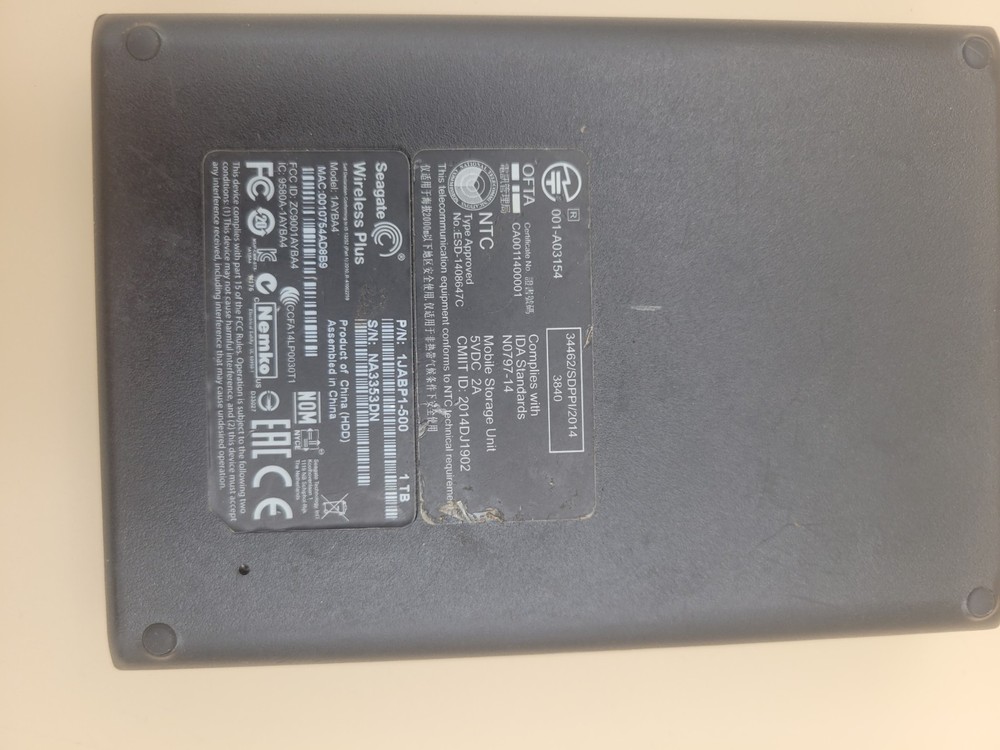 Seagate. 1TB. external hard drive. Un- Tested