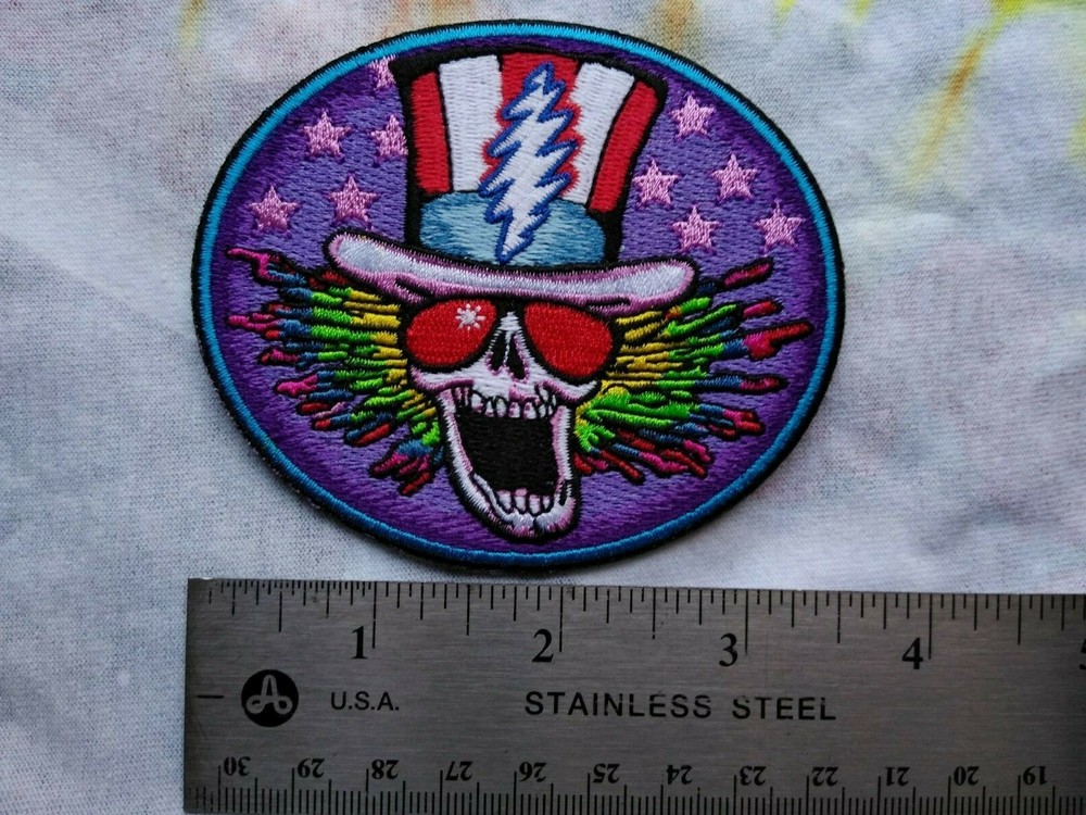 Grateful Dead Psycle Sam 3 x 3.5 Inch Iron On Patch