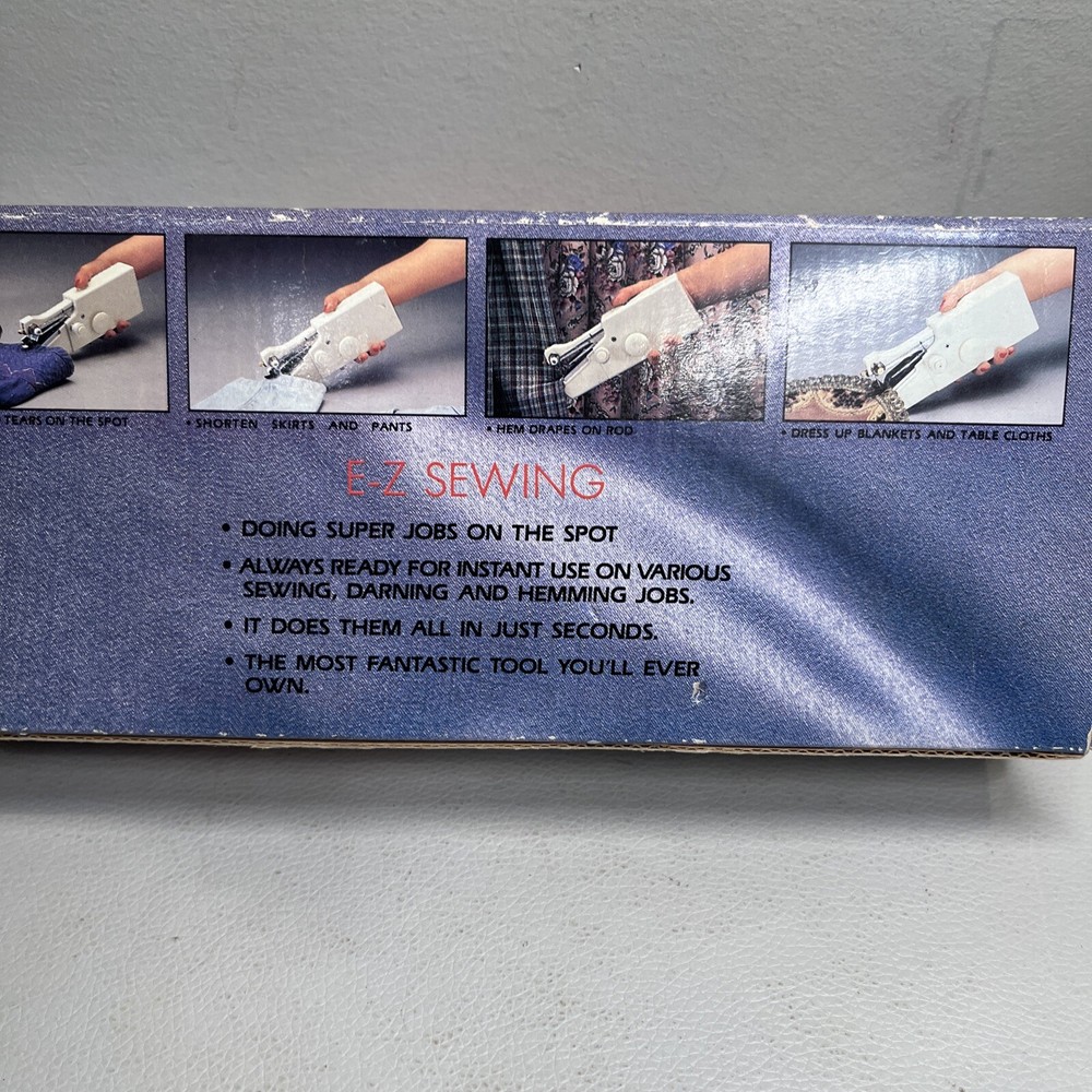 E Z SEWING Portable Hand Held Super Machine - Vintage
