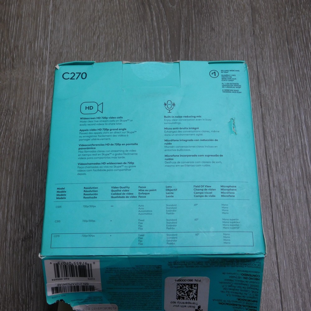 Logitech C270 Web Camera (960-000694)