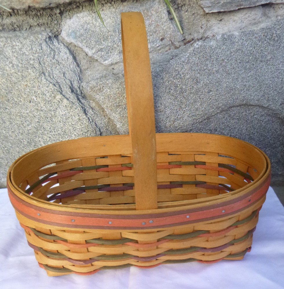 LONGABERGER Woven Easter Collection Basket handle 1997