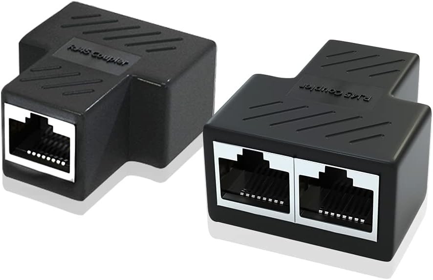 Shielded Ethernet LAN Splitter for Safe Network Sharing in Thunder Weather