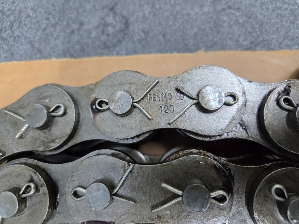 Renold 120 Cotter Roller Chain 10ft, 1.5" Pitch, Connecting Link