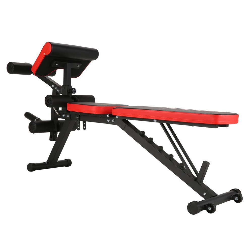 Folding Weight Bench Adjustable Workout for Home Flat/Incline/Decline Sit-Up Ben