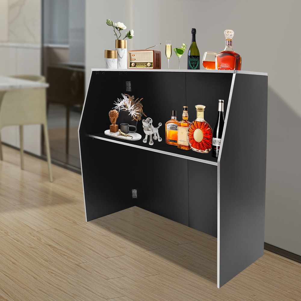 Portable Foldable Rectangular Event Bar - Stylish & Durable Design