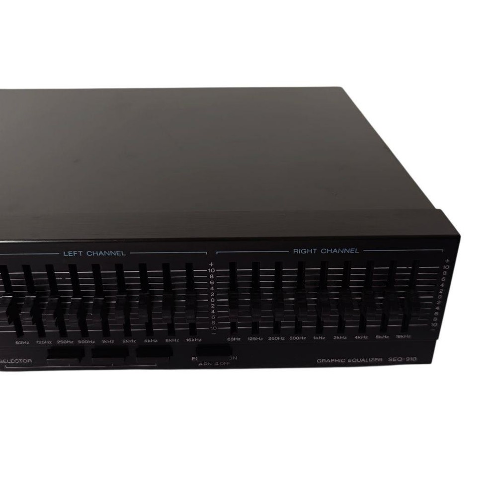 SONY SEQ-910 Graphic Equalizer 9 Band Spectrum Analyzer Audio AC 100V Tested